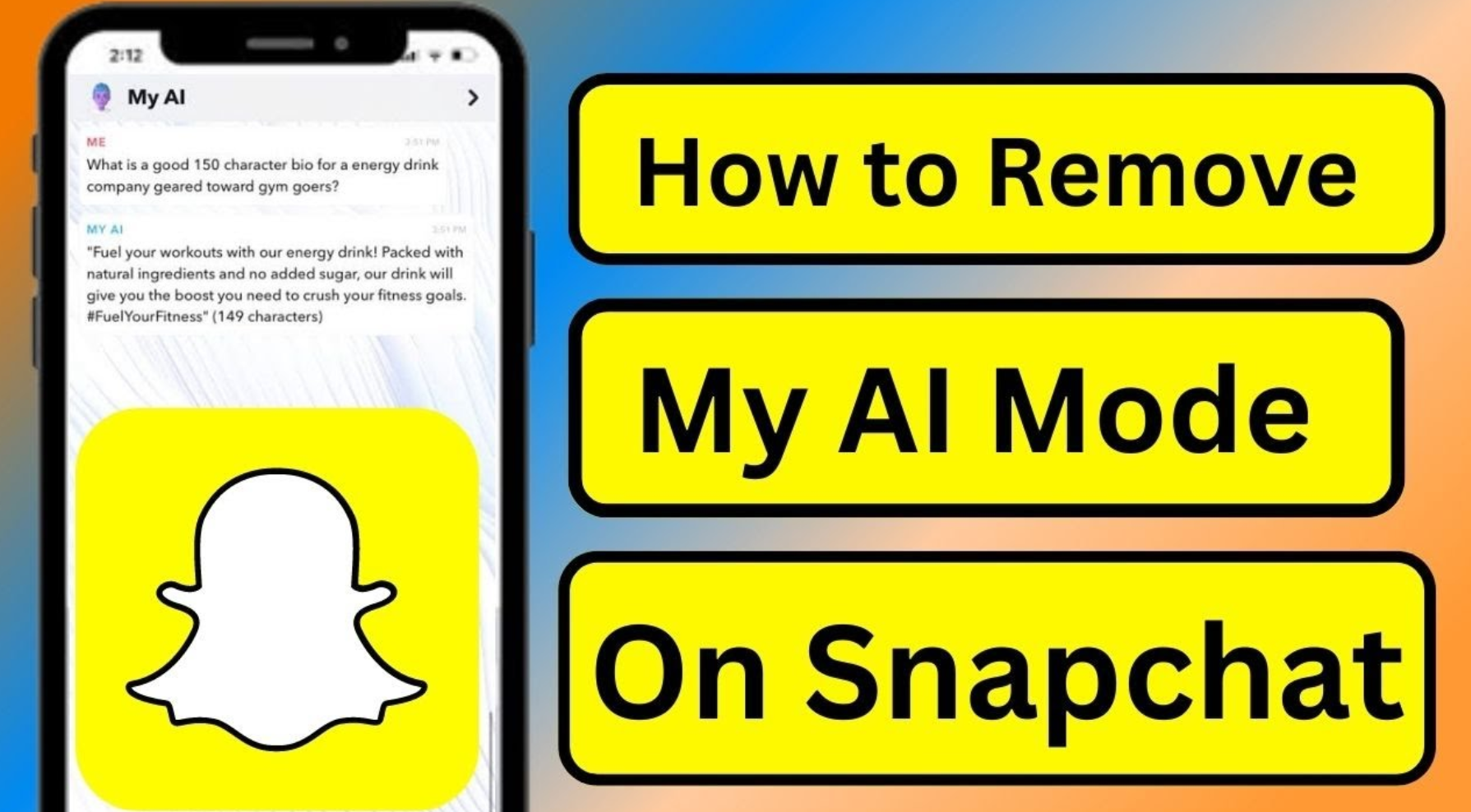 Best way how get rid of my AI on Snapchat